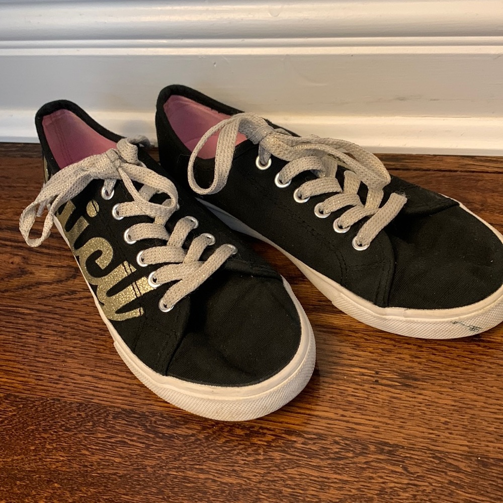 Juicy Couture Black and Gold Sneakers